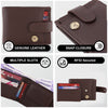 ( Card & Coin Slot) RFID Blocking Leather Bifold Wallet, Genuine Leather, Embossed Design, Card Slots