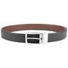 35mm or 3.5 Inches Genuine Leather Reversible Buckle Mens Belt Brown Black | Office Formal Party