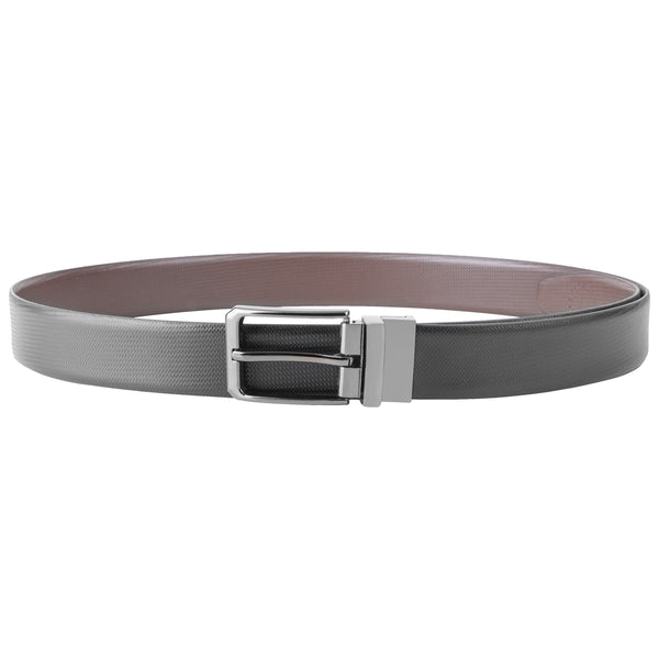 35mm or 3.5 Inches Genuine Leather Reversible Buckle Mens Belt Brown Black | Office Formal Party