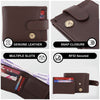 ( Card & Coin Slot) RFID Blocking Leather Bifold Wallet, Genuine Leather, Embossed Design, Card Slots