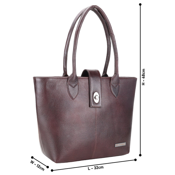 Genuine Leather Women Shoulder Handbag | Double Handle Hobo Bag