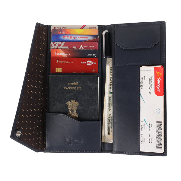 Passport Holder for Men/Women - Pure Leather Passport Cover for Travel - Waterproof Mens Accessories Passport Bag - Boarding Pass/Passport Wallet for Family…