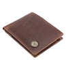 ( Card Slots Only )RFID Blocking Leather Bifold Wallet, Genuine Leather, Embossed Design, Card Slots