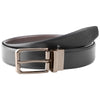 35mm or 3.5 Inches Genuine Leather Reversible Buckle Men's Belt Brown Black | Office Formal Party