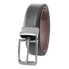 35mm or 3.5 Inches Genuine Leather Reversible Buckle Mens Belt Brown Black | Office Formal Party