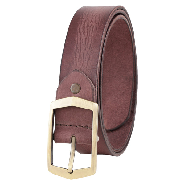 35 mm or 3.5 Inches Belt Men - Genuine Leather Design Belt Casual Suit Jeans Dress Single Prong Metal Buckle