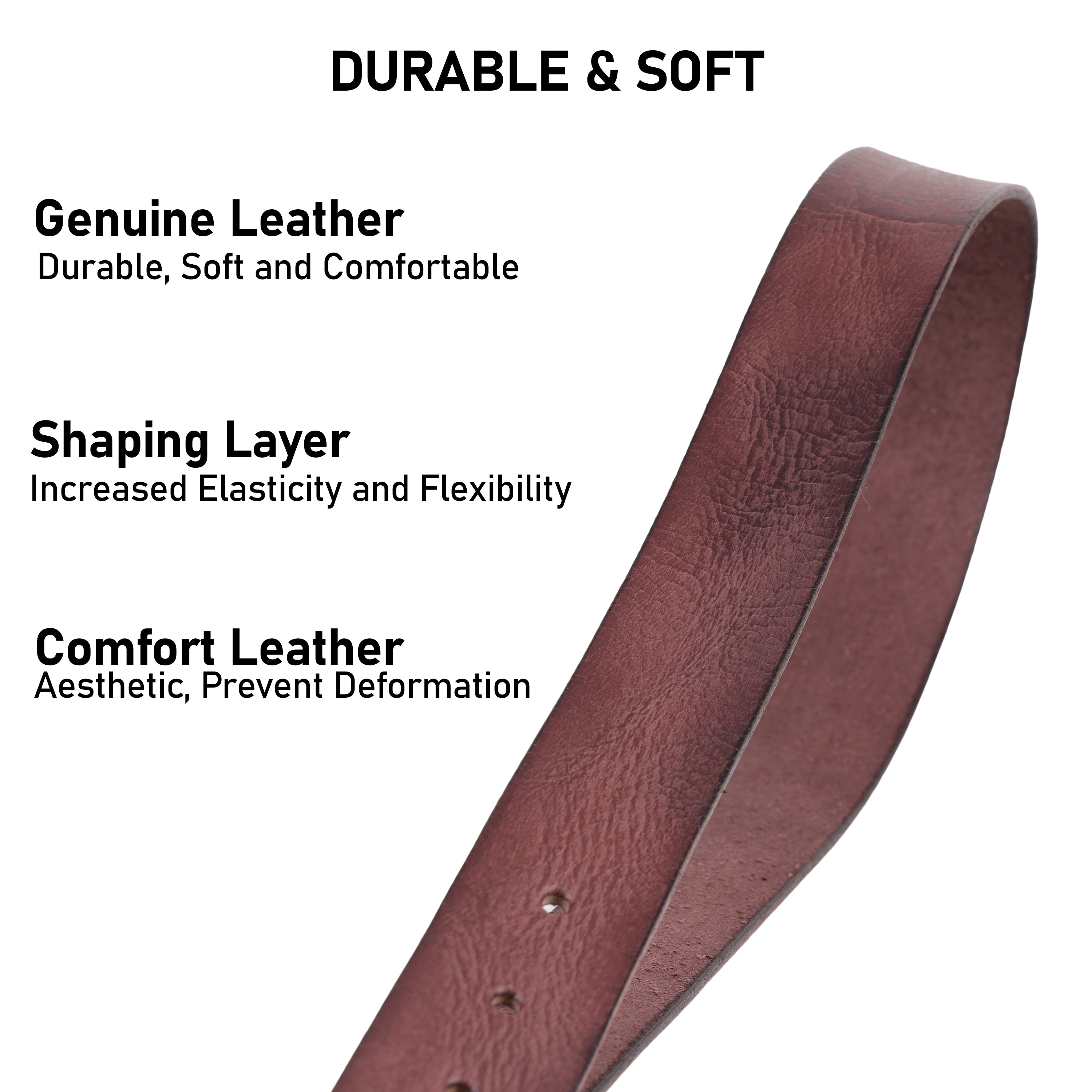 35 mm or 3.5 Inches Belt Men - Genuine Leather Design Belt Casual Suit Jeans Dress Single Prong Metal Buckle