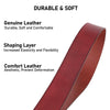 35 mm or 3.5 Inches Belt Men - Genuine Leather Design Belt Casual Suit Jeans Dress Single Prong Metal Buckle