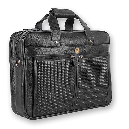 Leather 15.6 Inch Laptop Messenger Bag-Travelling/Office Leather Bag