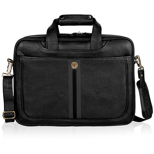 Leather Laptop Messenger Bag -16 Inches Office Bag for Men